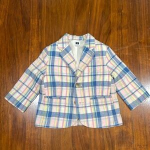 Janie and Jack | Plaid Suit Jacket 6-12M